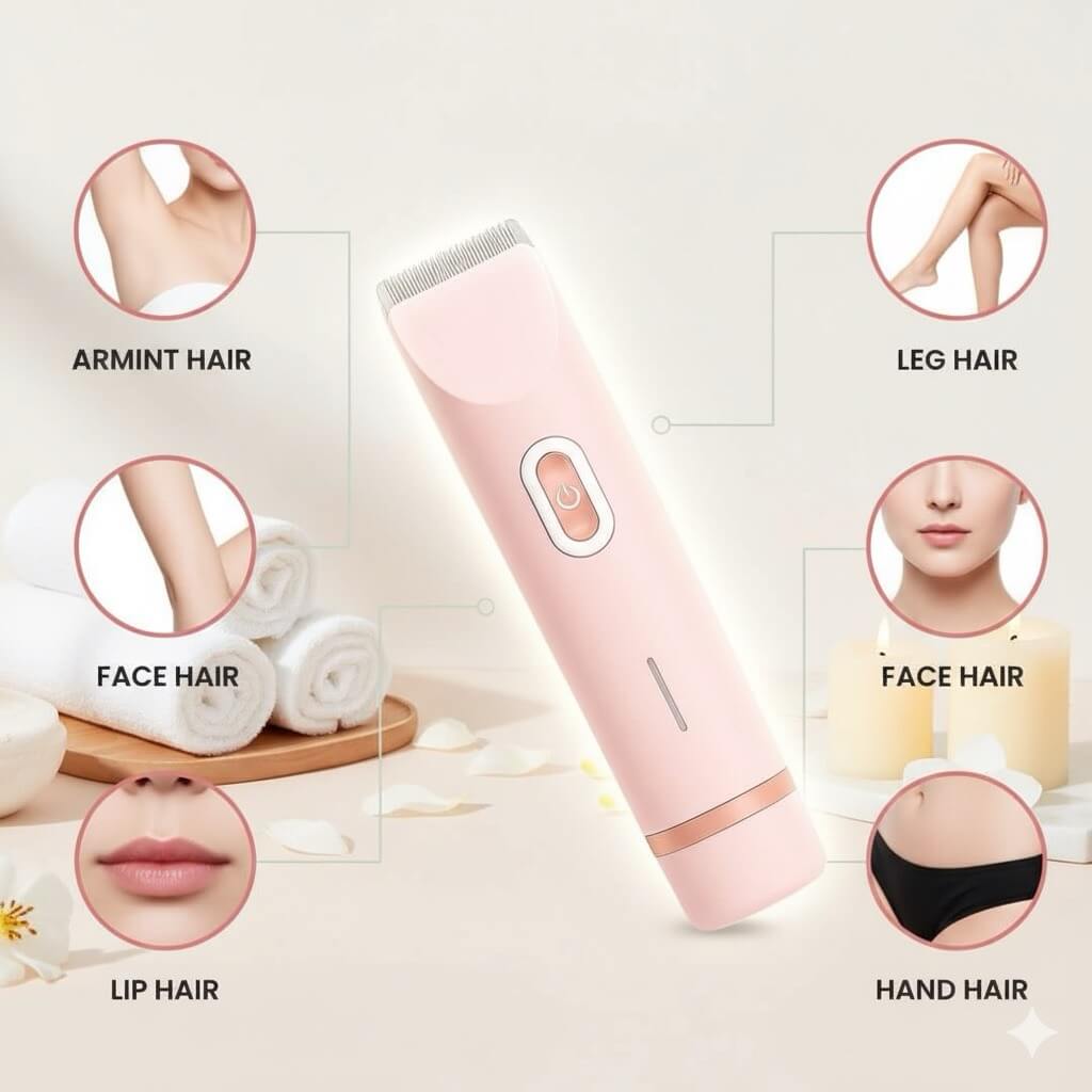 91Glowupp Electric Epilator V9, Rechargeable & Cordless — Body Hair Removal